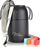 Milu Lunchbox-Set (9-tlg.) - 450 ml - schwarz