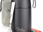 Milu Lunchbox-Set (9-tlg.) - 650 ml - schwarz
