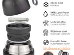 Milu Lunchbox-Set (9-tlg.) - 650 ml - schwarz
