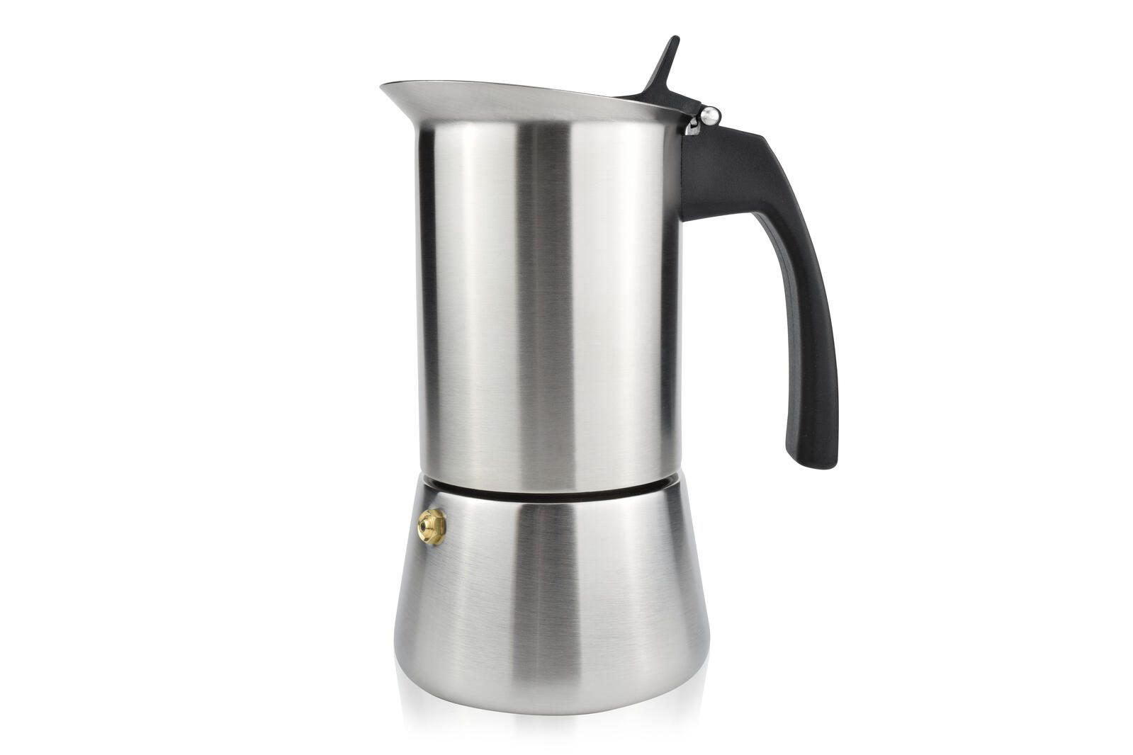Milu 4 Tassen Espressokocher silber/schwarz