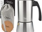 Milu 2 Tassen Espressokocher silber/schwarz