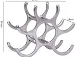 WOHNLING Weinregal WL1.252 silber