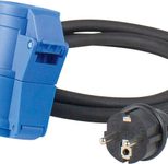 as-Schwabe Adapterleitung Camping, 1,50 m, schwarz