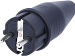 as-Schwabe Schuko-Stecker Vollgummi