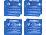 relaxdays Kühlpads 11 cm x 11 cm blau