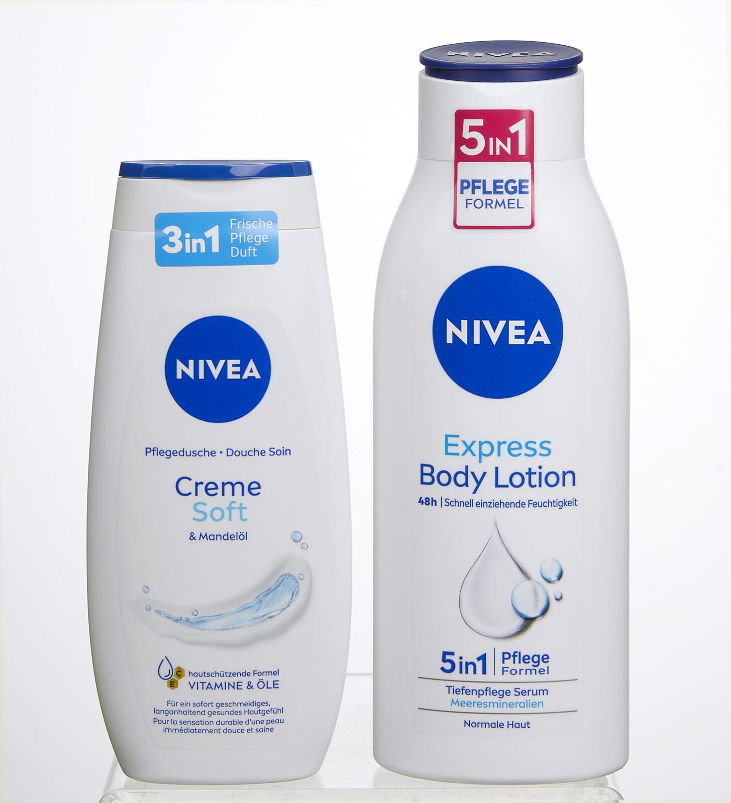 NIVEA SOFT MOMENTS Geschenkset 1 Bodylotion (400ml), 1 Pflegedusche (250ml)