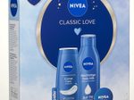NIVEA CLASSIC LOVE Geschenkset 1 Bodylotion (400ml), 1 Pflegedusche (250ml), 1 Hautcreme (40ml), 1 Labello (4,8g)