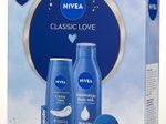 NIVEA CLASSIC LOVE Geschenkset 1 Bodylotion (400ml), 1 Pflegedusche (250ml), 1 Hautcreme (40ml), 1 Labello (4,8g)