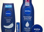 NIVEA CLASSIC LOVE Geschenkset 1 Bodylotion (400ml), 1 Pflegedusche (250ml), 1 Hautcreme (40ml), 1 Labello (4,8g)