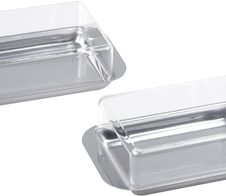 chg Butterdosen 4.5 cm hoch silber