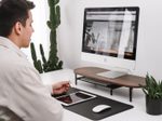 WOODCESSORIES Mousepad L schwarz