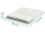 LEITZ Mousepad mit Handgelenkauflage Ergo hellgrau