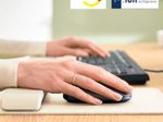 LEITZ Mousepad mit Handgelenkauflage Ergo hellgrau