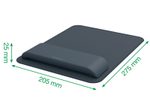 LEITZ Mousepad mit Handgelenkauflage dunkelgrau