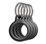 Belkin Secure Holder mit Schlüsselanhänger für AirTag (4er Pack), schwarz