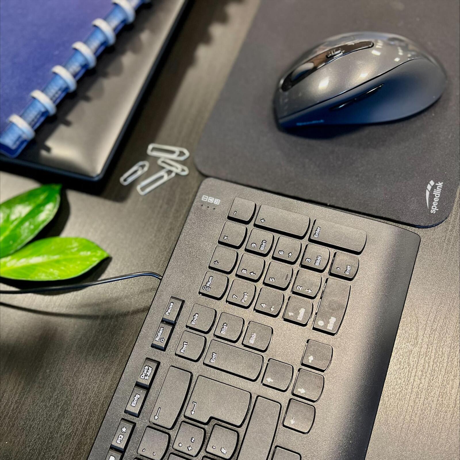 Speedlink HI-GENIC Antibacterial Keyboard schwarz - DE Layout (Kabelgebunden)