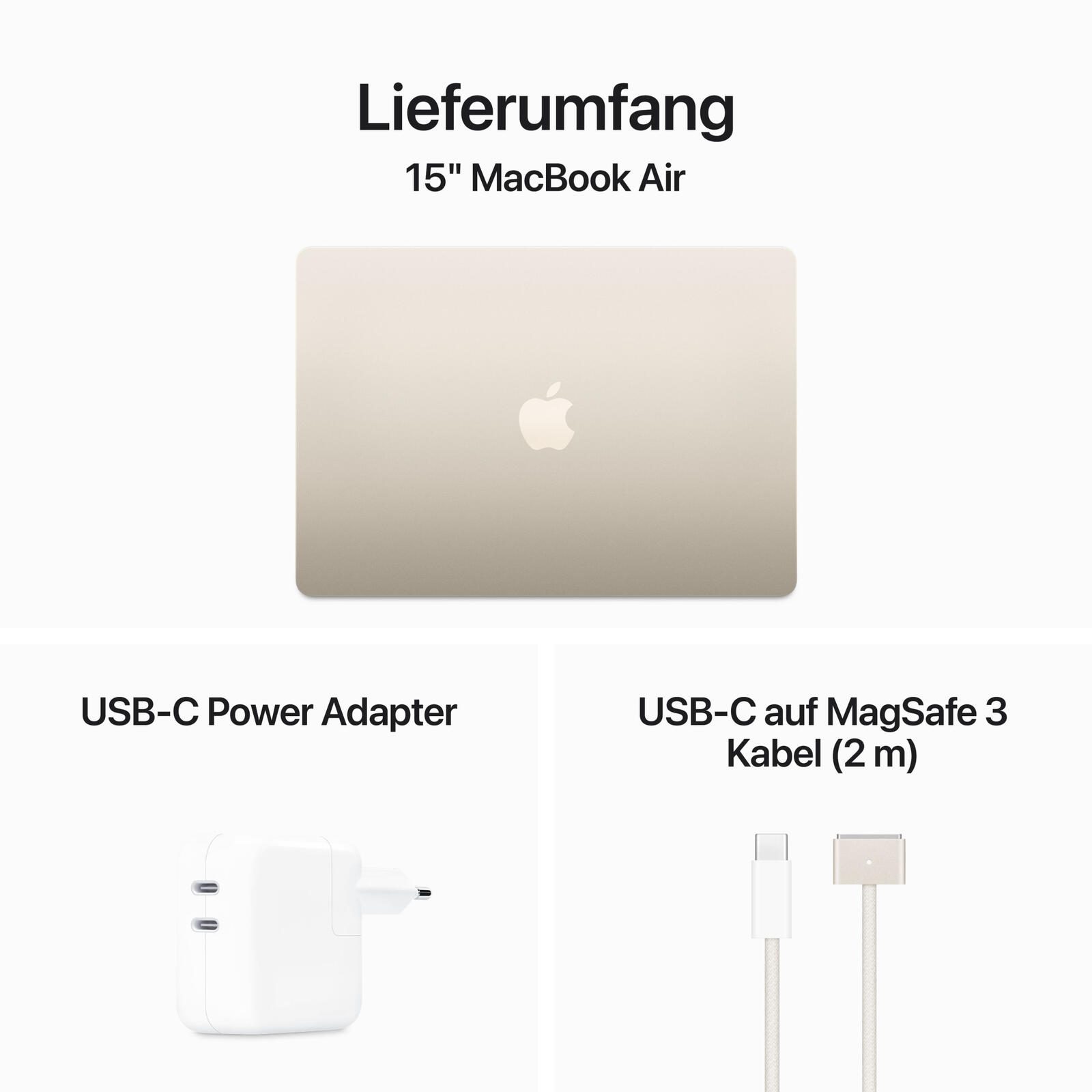 Apple MacBook Air 38,91cm (15,3") polarstern
