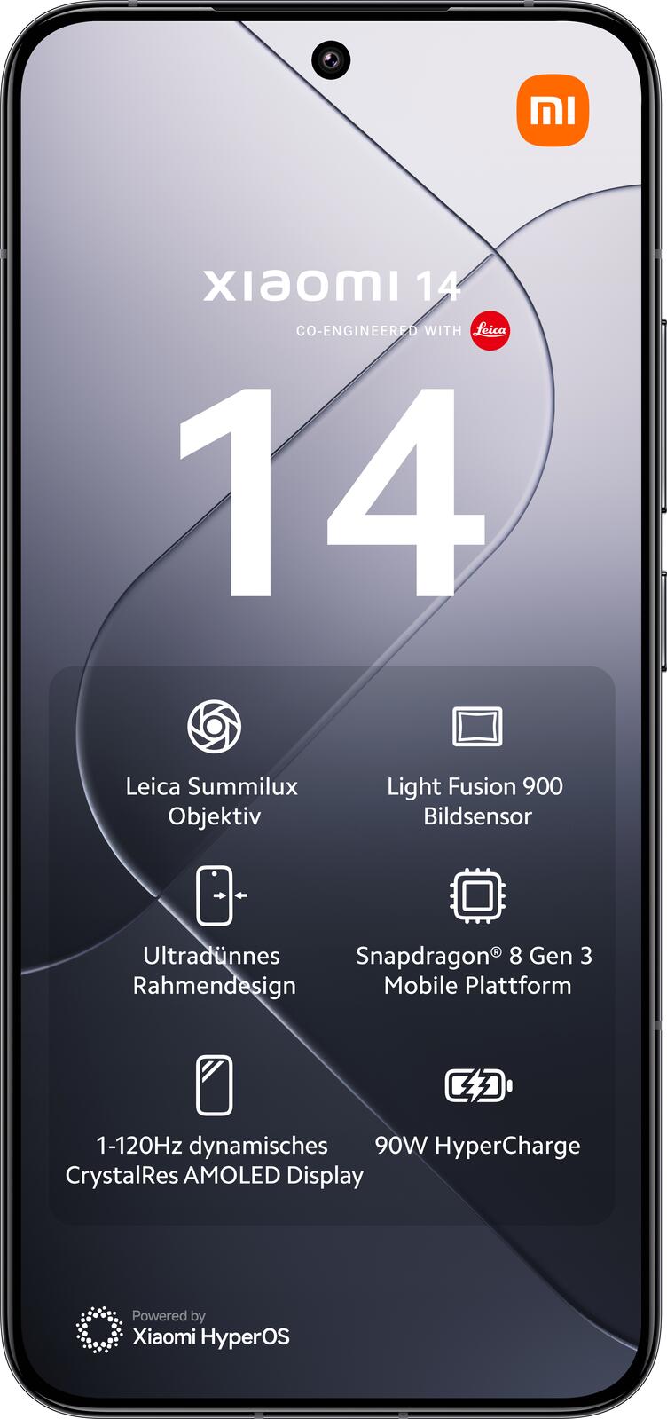 Xiaomi 14 5G 512GB, Schwarz