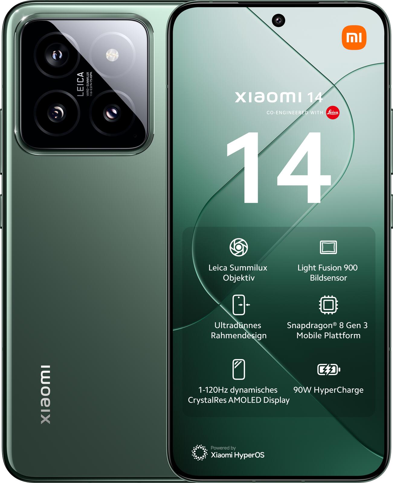 Xiaomi 14 5G 512GB, Grün