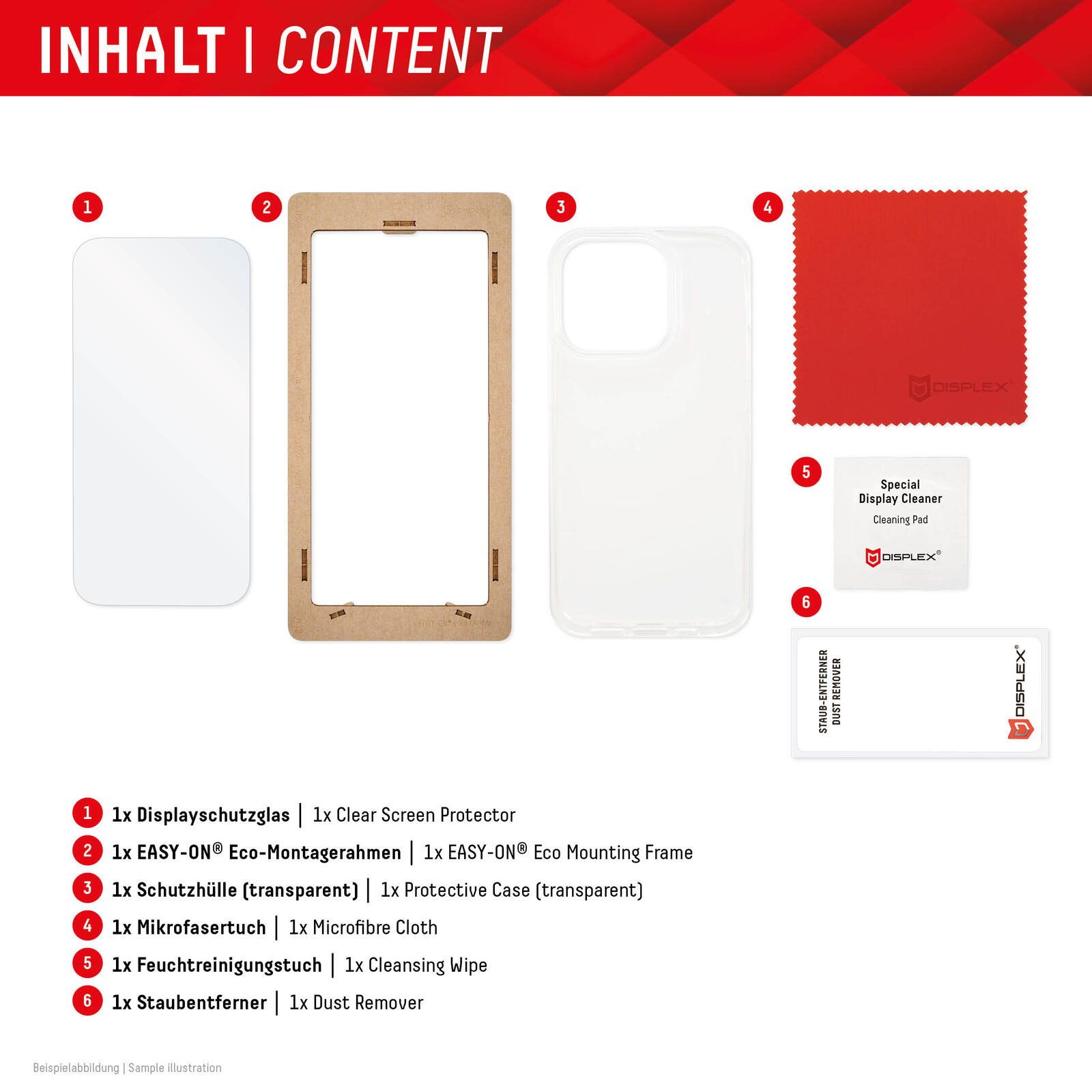 DISPLEX Panzerglas (10H) + Schutzhülle für Samsung Galaxy A55 5G