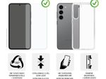 DISPLEX Panzerglas (10H) + Schutzhülle für Samsung Galaxy A55 5G