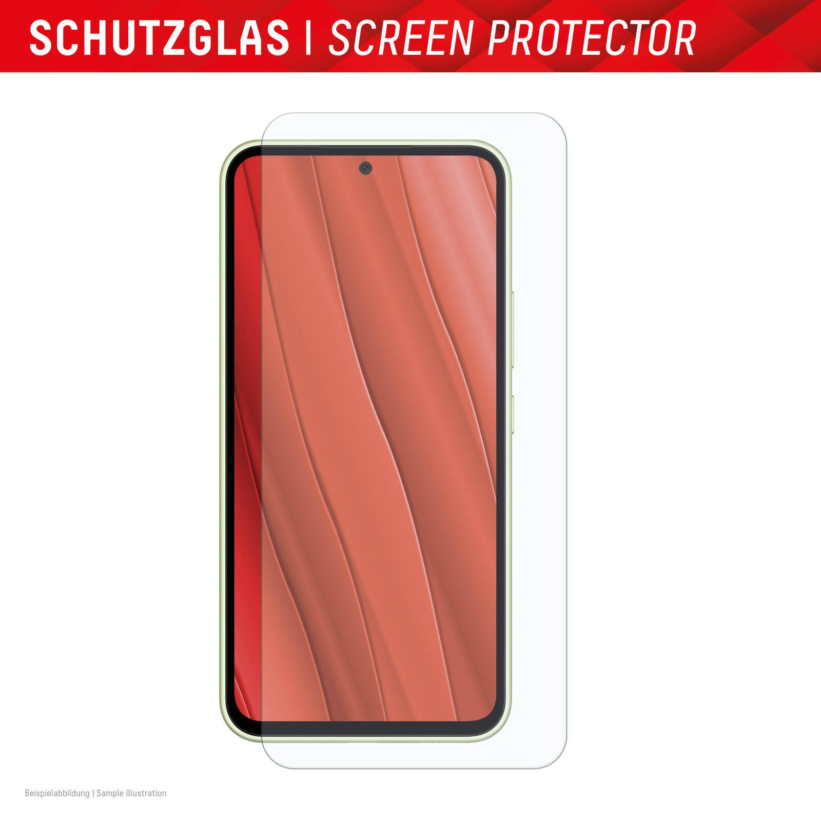 DISPLEX Panzerglas (10H) + Schutzhülle für Samsung Galaxy A55 5G