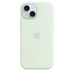 Apple iPhone 15 Silicone Case mit MagSafe - Hellgrün