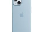 Apple iPhone 15 Silikon Case mit MagSafe - Hellblau
