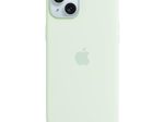 Apple iPhone 15 Plus Silikon Case mit MagSafe - Hellgrün