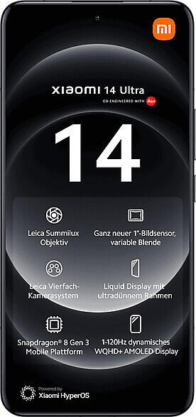 Xiaomi 14 Ultra 5G 512GB, Schwarz