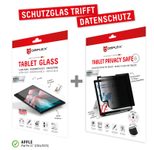 DISPLEX Tablet Glass & Tablet Privacy Safe Blickschutzfilter für Apple iPad Pro 11'' (2025/2024)