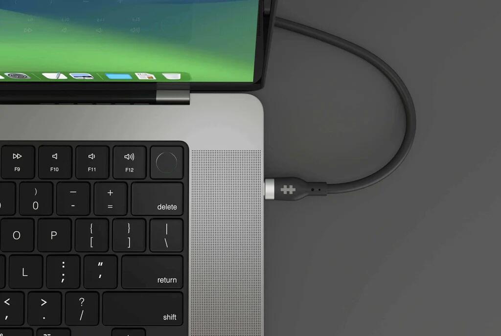Hyper® HyperJuice 240W Silikon USB-C zu USB-C Kabel (6ft/2m) - Schwarz