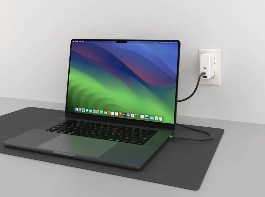 Hyper® HyperJuice 240W Silikon USB-C zu USB-C Kabel (6ft/2m) - Schwarz