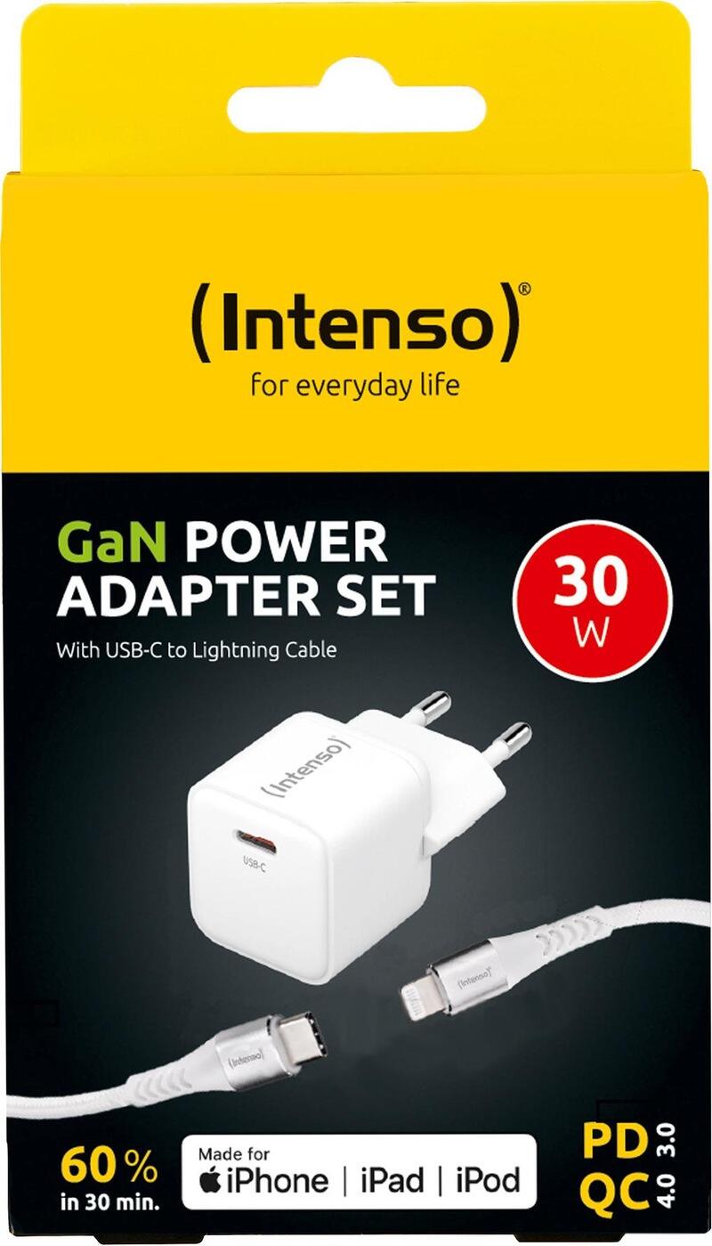Intenso Power Adapter 30W mit USB-C zu Lightning-Kabel