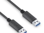 PureLink USB-A auf USB-A Kabel - 3.1 Gen 1, 3A/5V/15W, 5G - iSerie - schwarz - 1,50m