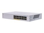 Cisco Switch Business 110-Series 16-Port 1GbE 64W PoE unmanaged