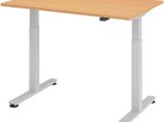 HAMMERBACHER elektrisch höhenverstellbarer Schreibtisch VXMST12/6/S buche