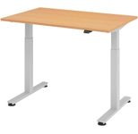 HAMMERBACHER elektrisch höhenverstellbarer Schreibtisch VXMST12/6/S buche