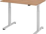 HAMMERBACHER elektrisch höhenverstellbarer Schreibtisch VXMST12/N/S nussbaum