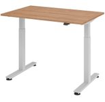 HAMMERBACHER elektrisch höhenverstellbarer Schreibtisch VXMST12/N/S nussbaum
