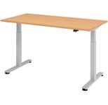 HAMMERBACHER elektrisch höhenverstellbarer Schreibtisch VXMST16/6/S buche
