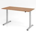 HAMMERBACHER elektrisch höhenverstellbarer Schreibtisch VXMST16/N/S nussbaum