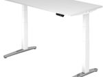HAMMERBACHER elektrisch höhenverstellbarer Schreibtisch VXBHM16/W/WC weiß