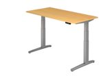 HAMMERBACHER elektrisch höhenverstellbarer Schreibtisch VXBHM16/6/SS buche