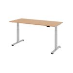HAMMERBACHER elektrisch höhenverstellbarer Schreibtisch VXDSM19/E/S eiche