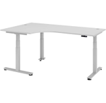 HAMMERBACHER VXDSM82/5/S elektrisch höhenverstellbarer Schreibtisch 63 - 127 cm lichtgrau / silber