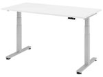 HAMMERBACHER elektrisch höhenverstellbarer Schreibtisch VXDSM16/W/S weiß