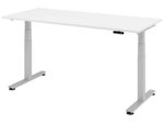 HAMMERBACHER elektrisch höhenverstellbarer Schreibtisch VXDSM19/W/S weiß