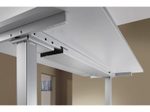 HAMMERBACHER VXDSM18/5/S elektrisch höhenverstellbarer Schreibtisch 63 - 127 cm lichtgrau / silber