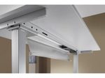 HAMMERBACHER VXDSM18/5/S elektrisch höhenverstellbarer Schreibtisch 63 - 127 cm lichtgrau / silber